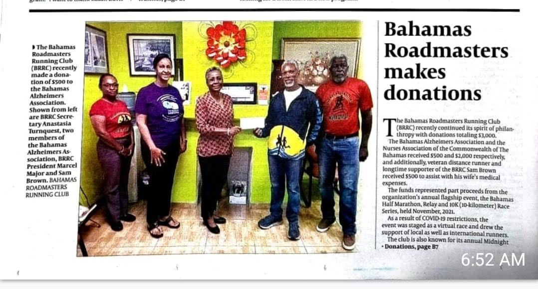 Bahamas Half 2021 Charity Donation